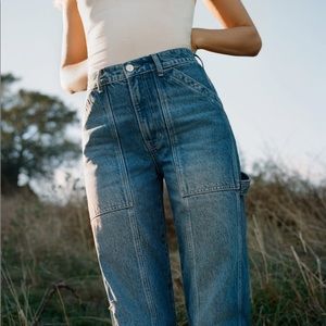 Reformation Kealy Carpenter High Rise Relaxed Jeans